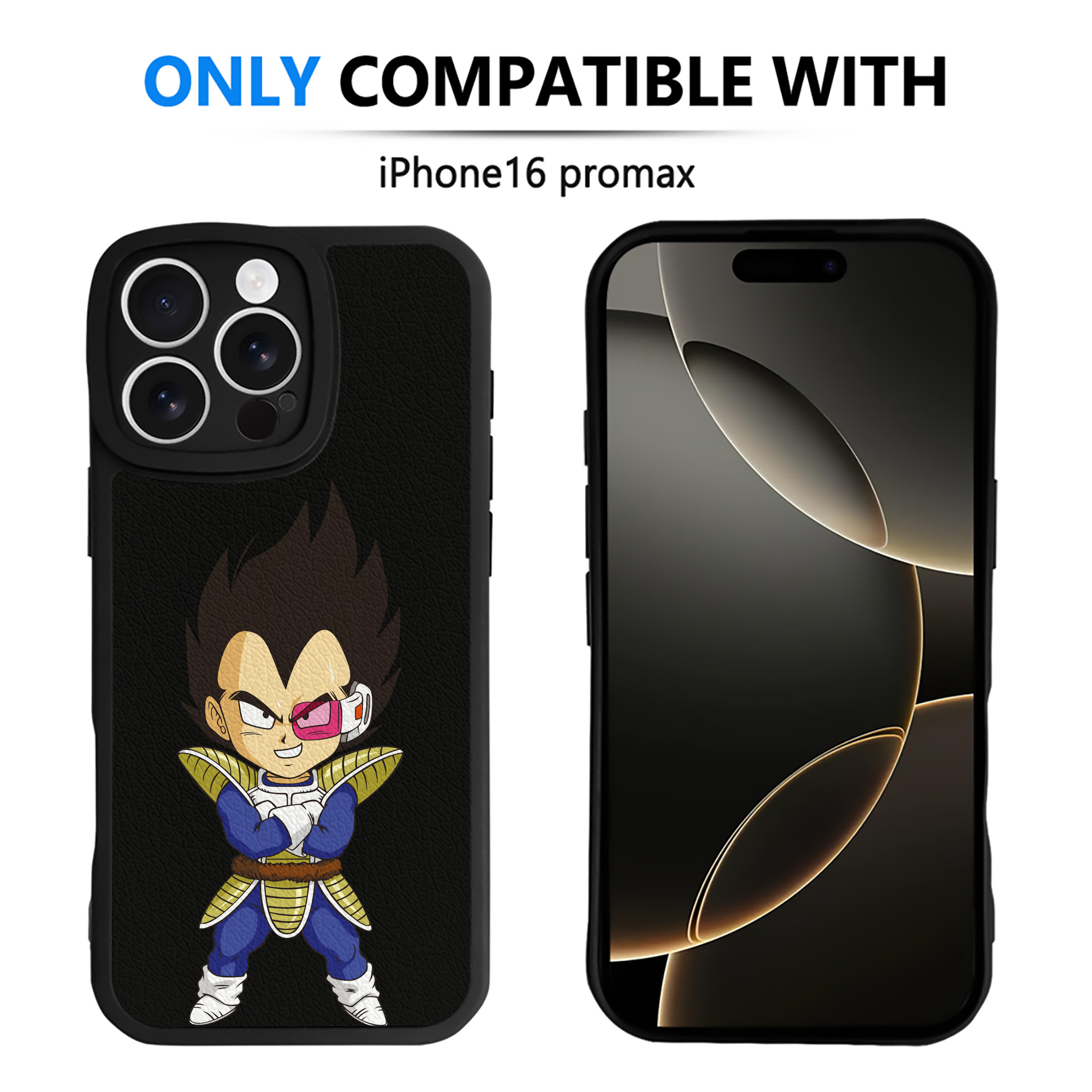 （画像用） ドラゴンボール ベジータ四世（Bejīta Yonsei）DRAGON BALL Vegeta IV 【iPhone 16シリーズ対応】シリコンスマホケース（レザー調） 材質：シリコン